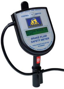 Boiling point tester or brake fluid safety metre