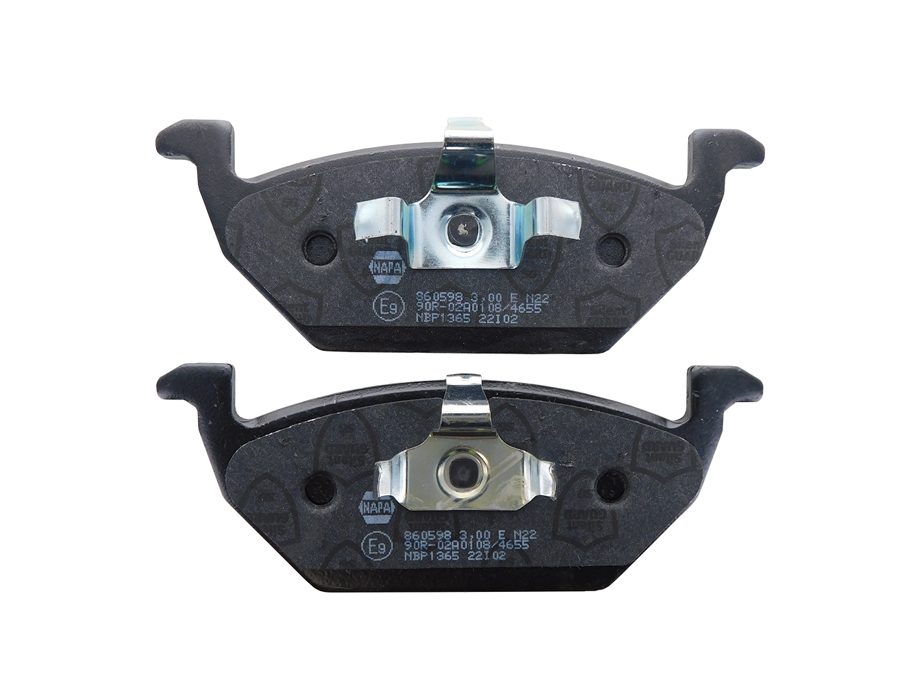 Inner and outer NAPA Brake Pads 