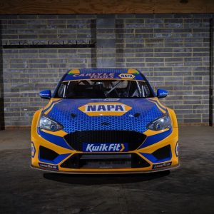front on view of NAPA Race car