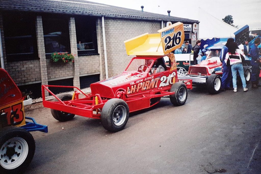 Graham France's red #216 Stock Car from the 1980s